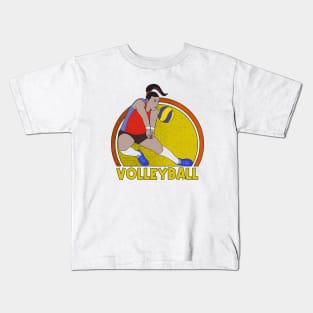 Volleyball Player Kids T-Shirt